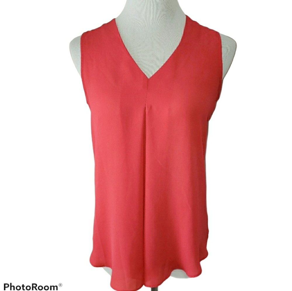 Rose & Olive V-Neck Sleeveless Blouse Size Small